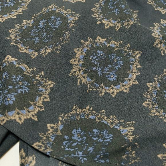 Free People Cowling Around Top SMALL Ballon Sleeve Floral Oversized Drape Boho - Picture 10 of 14